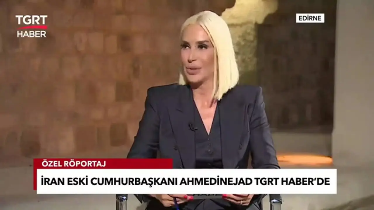 ترکی حرف زدن احمدی نژاد در تلویزیون ترکیه/ فیلم